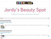 Tablet Screenshot of jordysbeautyspot.com